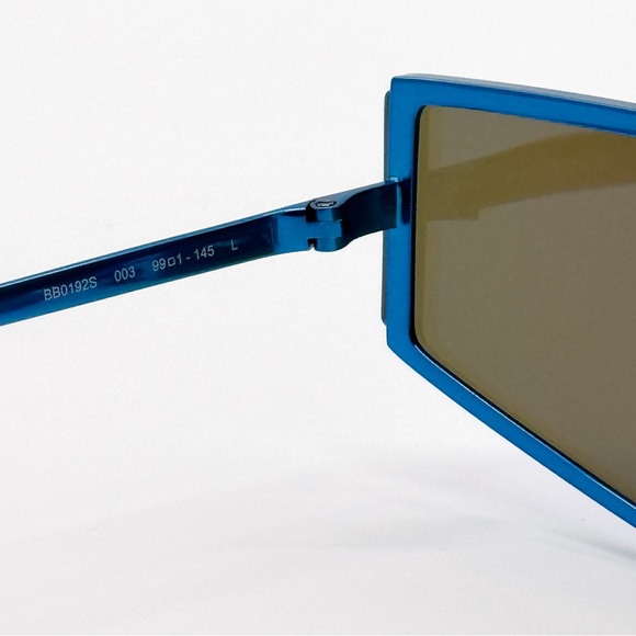 NEW BALENCIAGA BB0192S 003 BLUE GEOMETRIC WOMEN SUNGLASSES BALENCIAGA - Picture 10 of 11